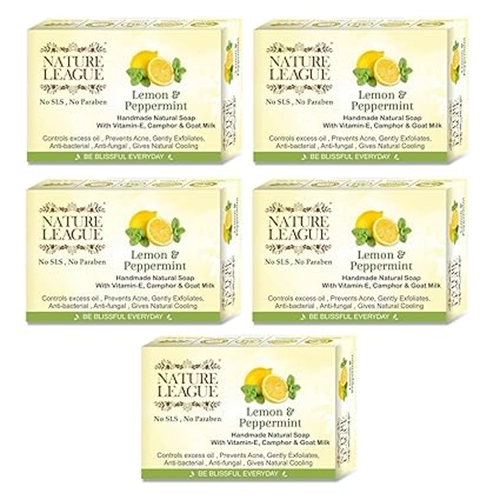 Lemon&Peppermint Natural Cooling Soap-500Grams